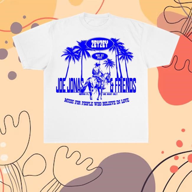 Official Joe Jonas Merch Shop Miami White Classic Shirt