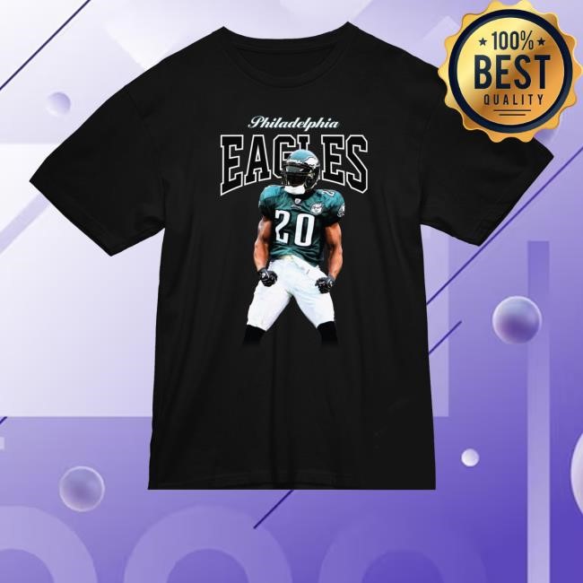 Official Mitchell And Ness Merch Shop Store Men's Brian Dawkins Black Philadelphia Eagles Sideline Classic Shirt