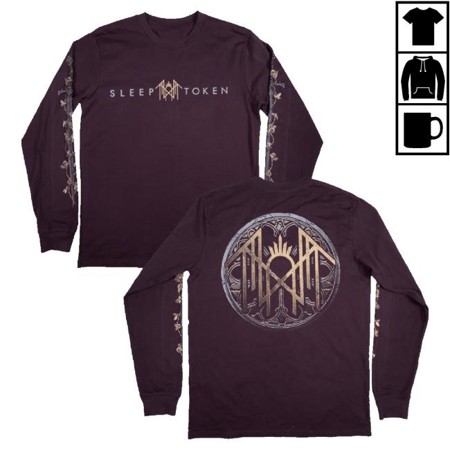 Official Sleep Token Merch Picking Up The Sword Tee Shirt Plum