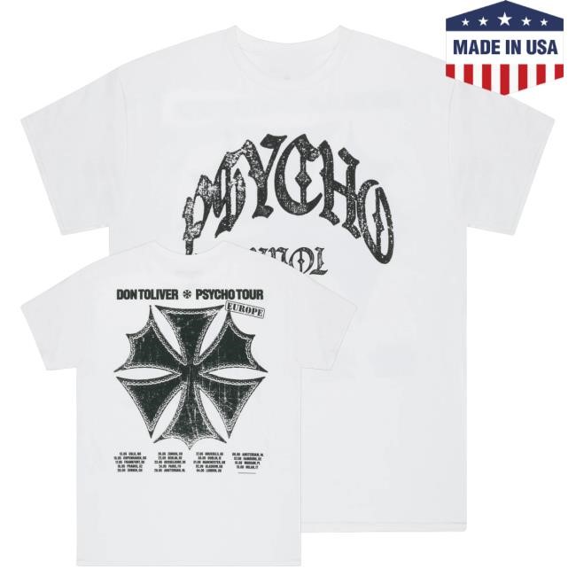 Official Don Toliver Music Merch Shop Store Psycho Tour Emblem Tank Top