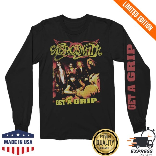 Official Aerosmith Official Store Merch Get A Grip Shirt