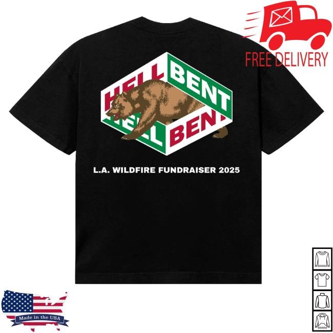 Official Hellbent Records Merch Hellbent La Wildfire Fundraiser Tank Top Cloonee