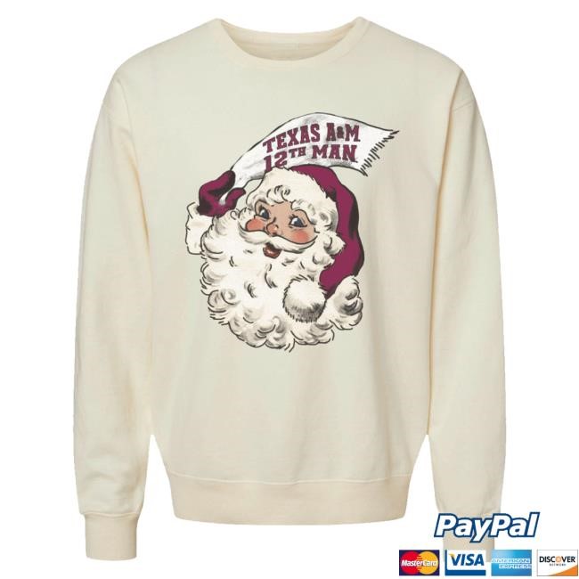 Thewarehouseatcc Merch Store Vintage Santa Face Hoodie