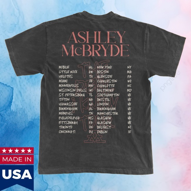 Official Ashley Mcbryde Merch Devil I Know Photo Tour Shirt