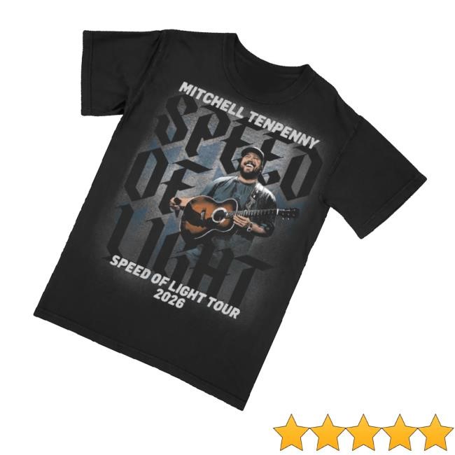 Mitchell Tenpenny Merch Store Speed Of Light 2026 Tour T-Shirt