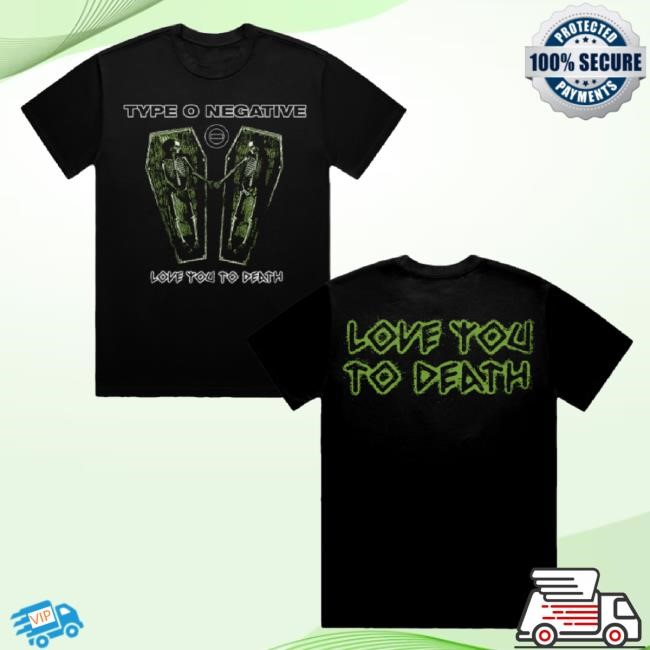 Official Type O Negative Merch Love You To Death Coffin Sweatshirt