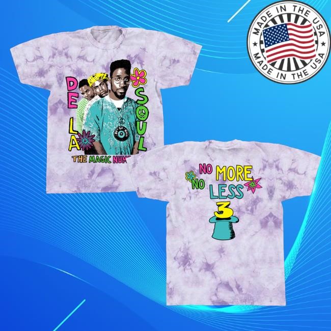 De La Soul Official Store The Magic Number Purple Tie-Dye Classic Shirt