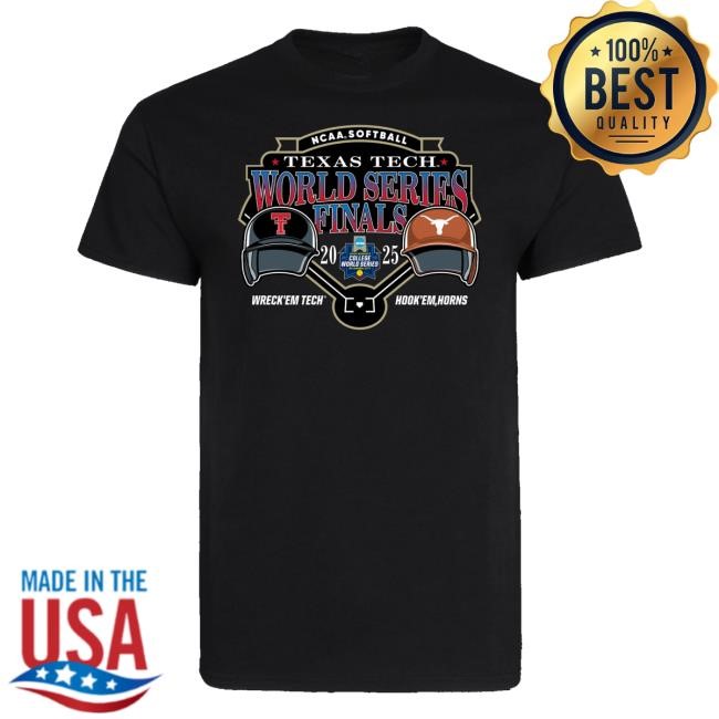 Official Red Raider Outfitter Merch Shop Store Texas Tech 2025 Softball College World Series Championship Finals Matchup Shirts