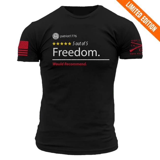 5 Star Freedom Long Sleeve Shirt Black