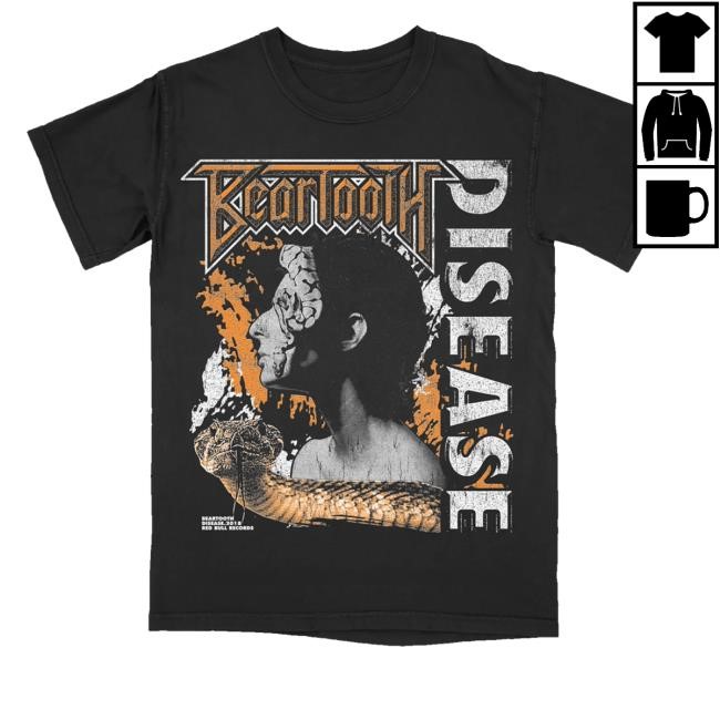 Beartooth Band Merch Shop Disease Album Hooded Sweatshirt