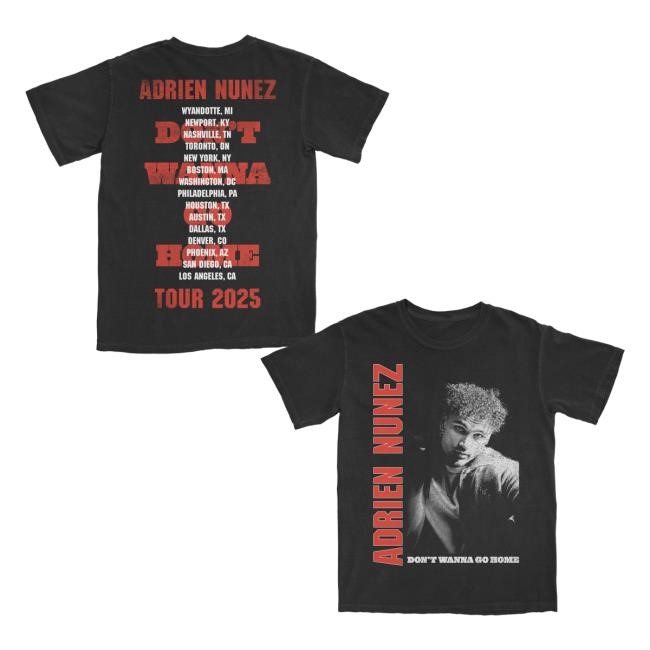 Adrien Nunez Merch Store Adrien Nunez Tour Shirt