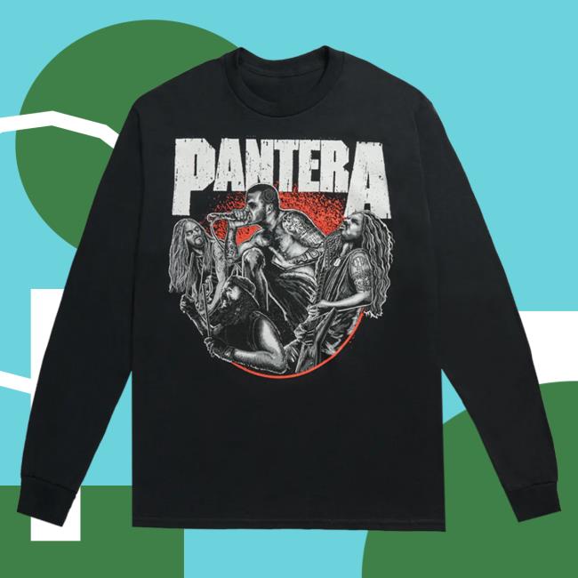 Official Pantera Merch Store Pantera 30 Vulgar Years Band Illustration Long Sleeve Hot Shirt