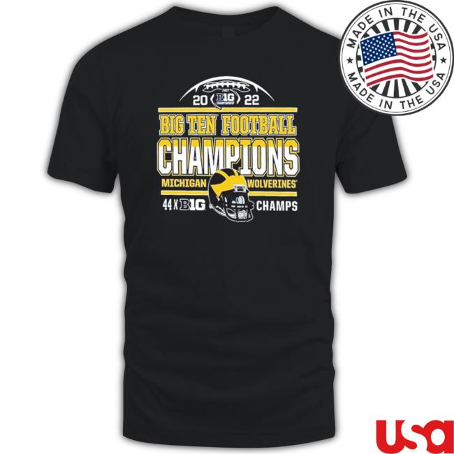 Michigan Wolverines 44 Time Big 10 Football Conference Champions Sweatshirts
