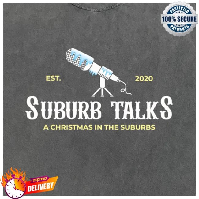 Trending Suburb Talks Merch St Microphone Grey T-Shirt