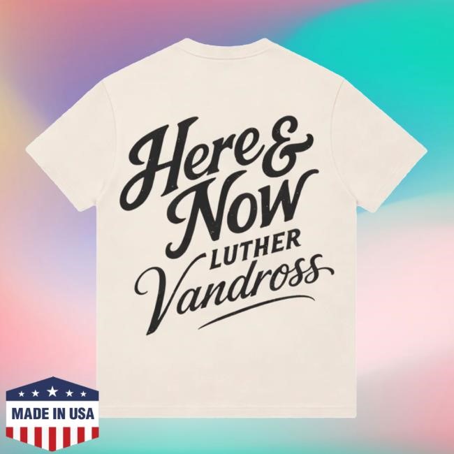 R&B Only Merch Store Luther Vandross X R&B Only Here & Now Ringer Tee