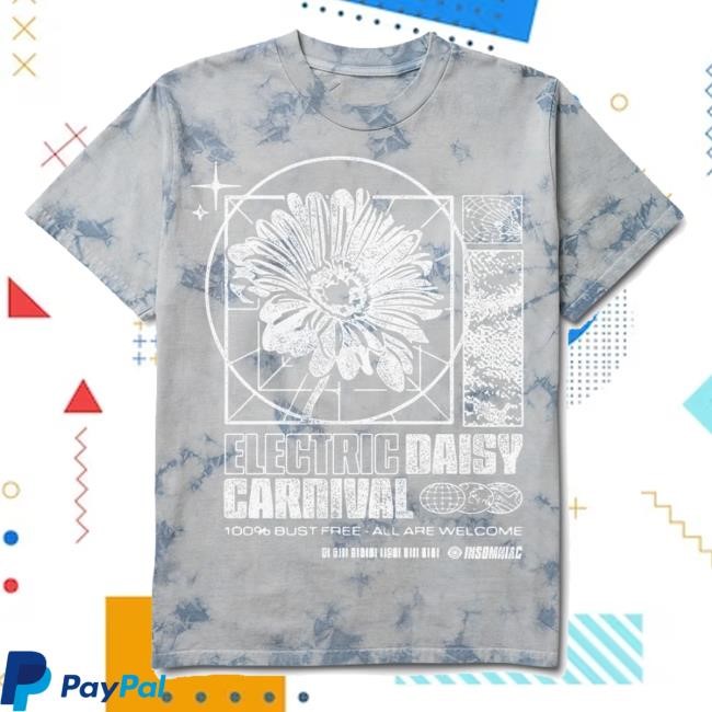 Insomniac Shop Merch Edc Daisy Spark Tie Dye S/S Sweatshirt