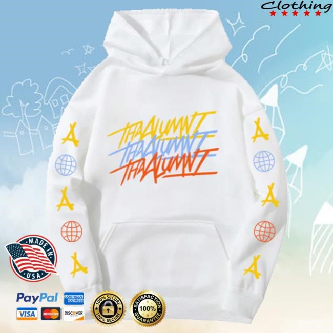 Alumni Clothing Merch Alumni Global Hoodie White Hoodie