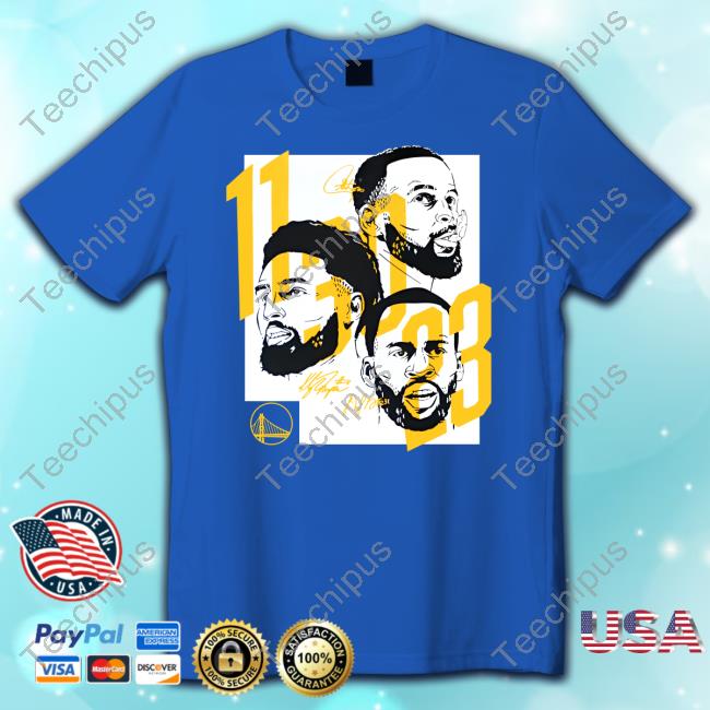 Golden State Warriors 11-30-23 Klay Thompson, Stephen Curry, And Draymond Green T-Shirt