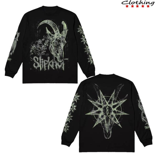 Slipknot Merch Glow In The Dark Goat Tee