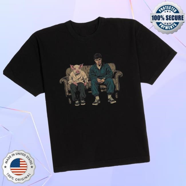 Trending Official Ren Merch Ren Couch And Pig T-Shirt