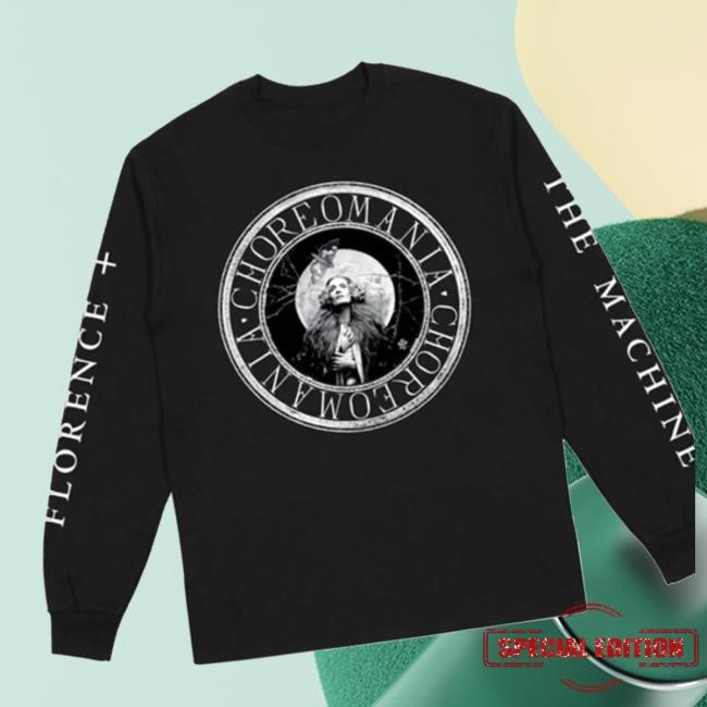 Florence And The Machine Merch Choreomania Circle Black Longsleeve Sweatshirt