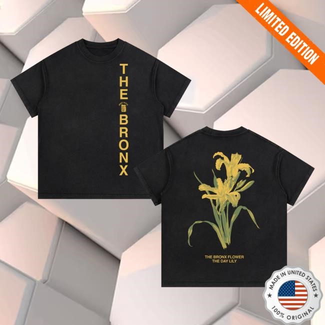 Bronx Native Shop Merch The Bronx Flower Vintage Wash Cotton Tee