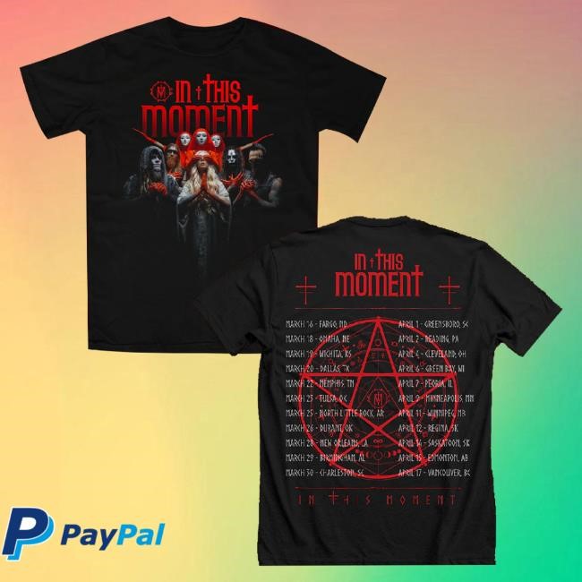Official In This Moment Official Merch Spring Tour Hoodie Sweatshirt