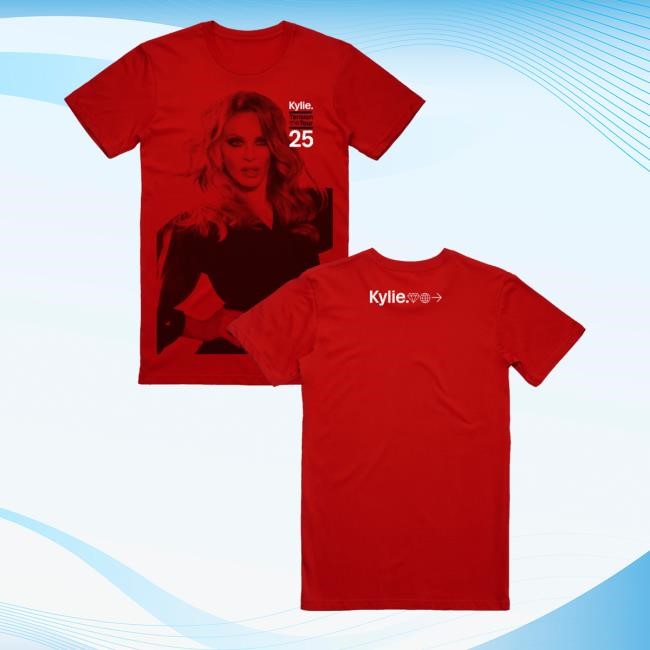 Kylie Tension Red Photo Tee Kylie Merch Store