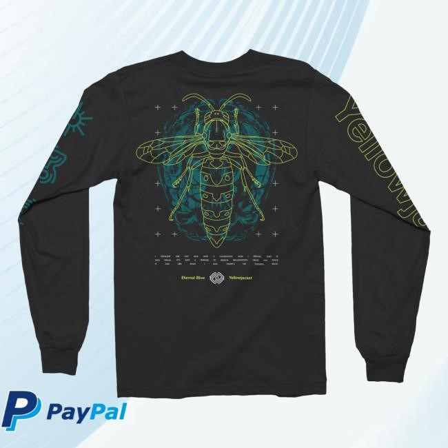 Trending Rise Records Merch Store Yellow Jacket Black Crewneck Sweatshirt