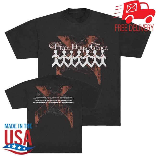 Three Days Grace 2X Tour Tee