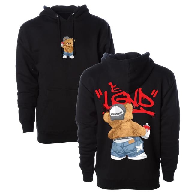 Lgnd Supply Co Merch Store Tagger Bear Hoodie V2 Hooded Sweatshirt