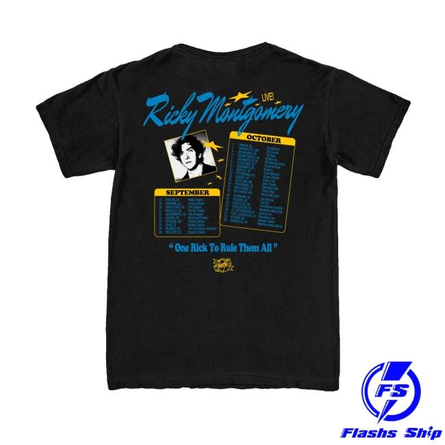 Ricky Montgomery Merch Store One Rick To Rule Them All Tour Funny Shirt