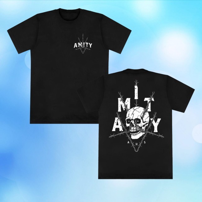 The Amity Affliction Merch Store Barbed Wire - Black Hooded Sweatshirt