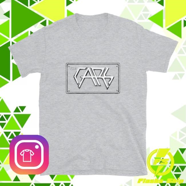 Manhead Merch Store The Cars Grey License Plate Tee Shirt