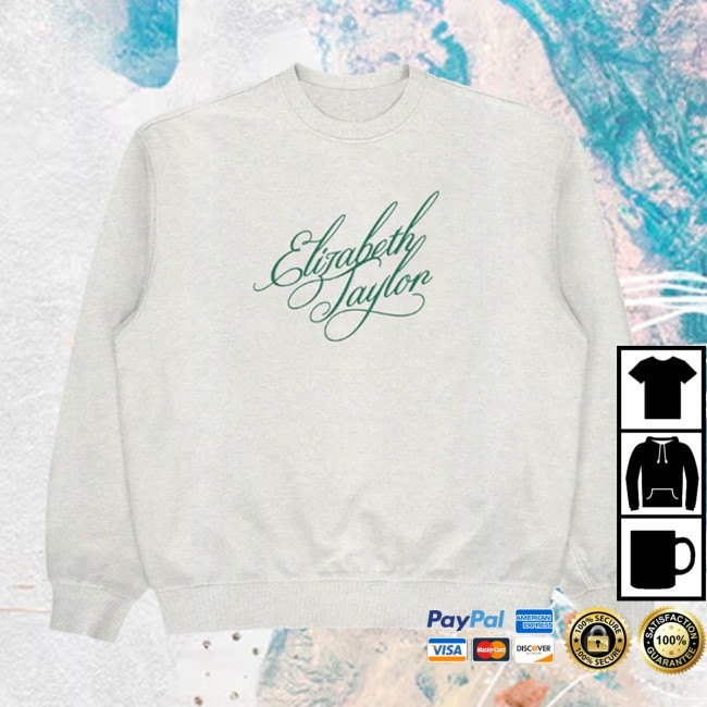 Elizabeth Taylor Store Merch Elizabeth Taylor Script Classic Shirt