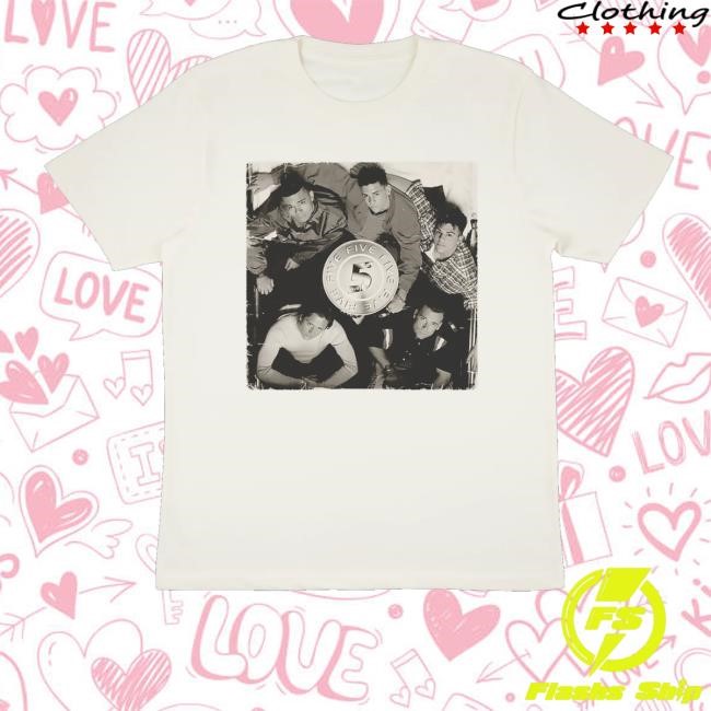 Itsfiveofficial Merch Debut Album Anniversary Faded White Sweatshirt