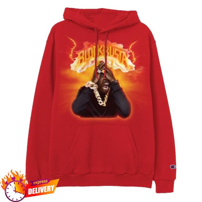 Busta Rhymes Universe Merch Blockbusta Hoodie Red Hoodie