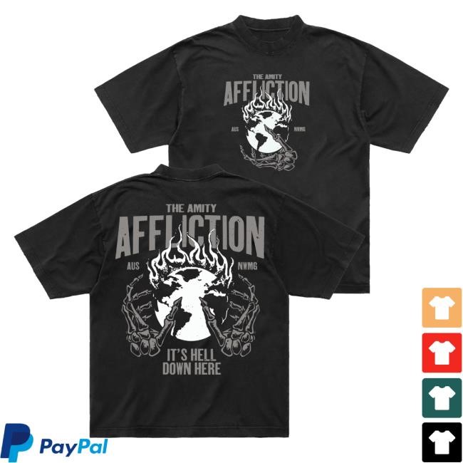 Amity Hell Down Here Black Shirts