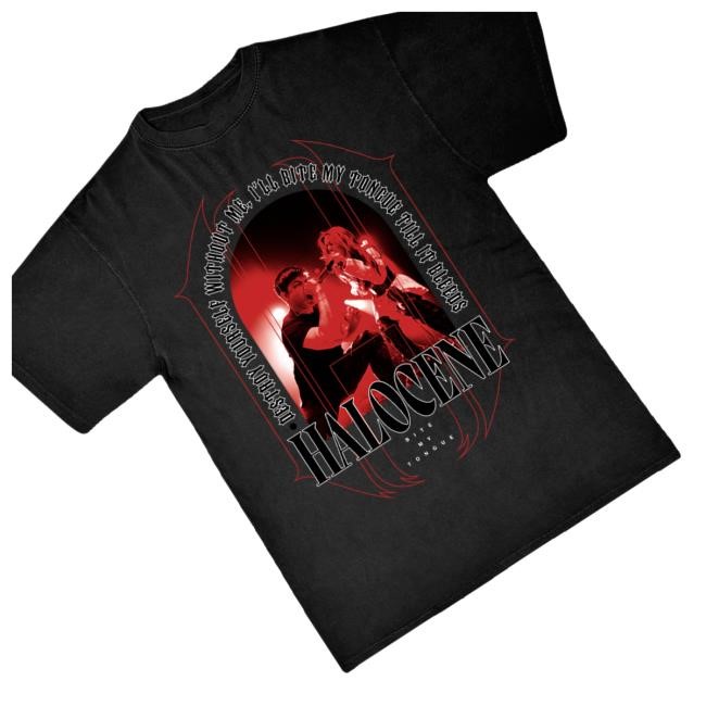 Official Halocene Merch Shop Store Bite My Tongue Shirt
