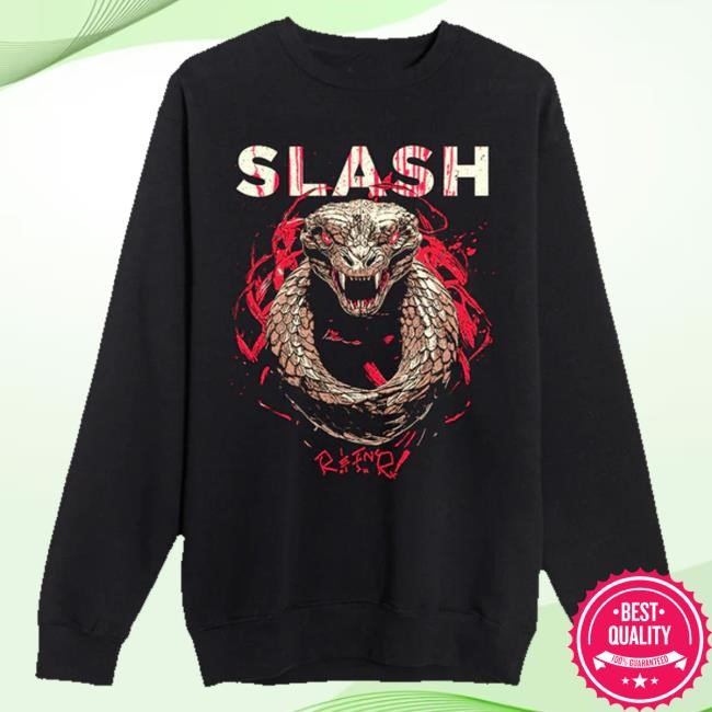 Official Slash Merch Store Coil Black Tee