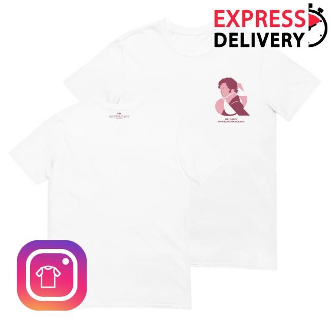 Bbc Shop Merch Pride & Prejudice Mr. Darcy Appreciation Society Tee Shirt