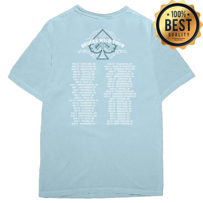 Tedeschi Trucks Band Merch Shop Deuces Wild Spade Tour T-Shirt - Chambray Long Sleeve Shirt