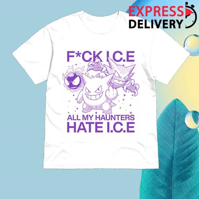 Okami Jpg Merch Store Fuck Ice All My Haunters Hate Ice Sweatshirt
