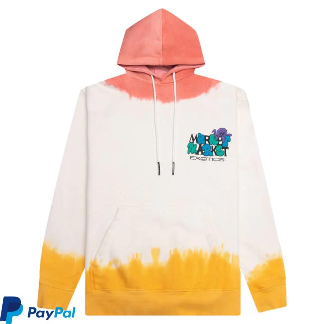 Official Feature Merch Store Shop Market Exotic Automobile Tie-Dye Hoody - Red/Yellow Feature Apparel Clothing