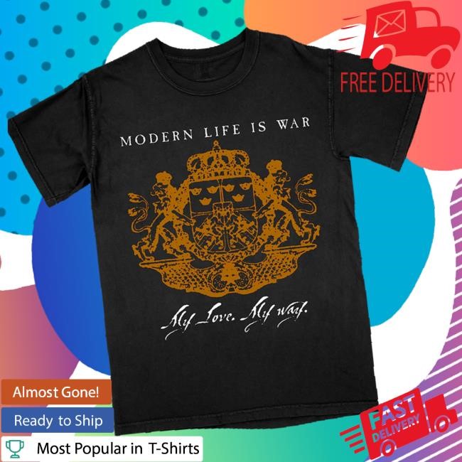 Official Deathwish Inc Merch Store Modern Life Is War My Love. My Way Black Premium Crewneck Sweatshirt