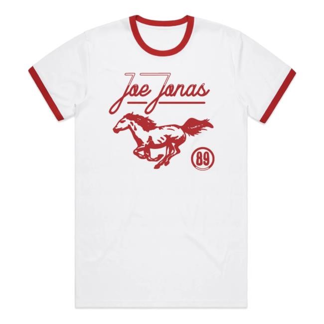 Trending Joe Jonas Merch Store Mustang 89 Ringer Crewneck Sweatshirt