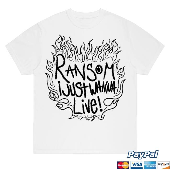 Ransom Store Merch I Just Wanna Live Tank Top White