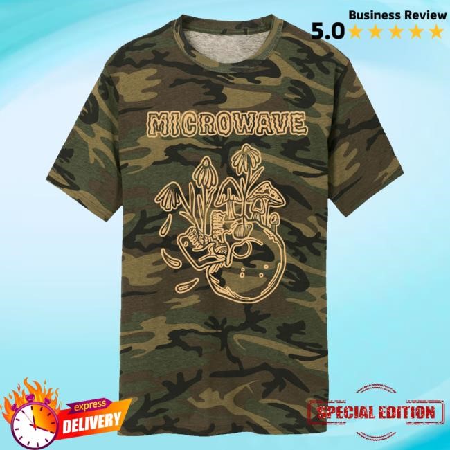Official Microwave Merch Mushroom Skull Camo Hoodie