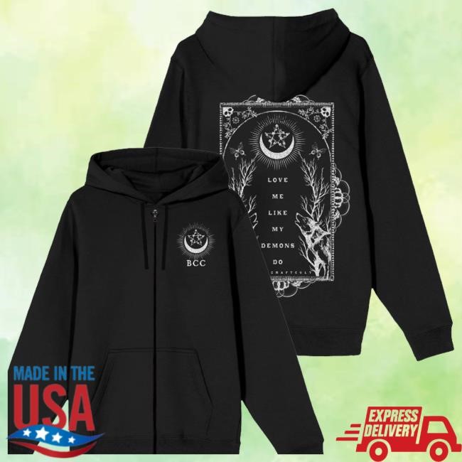 Love Me Like My Demons Do Zip-Up Hooded Sweatshirt