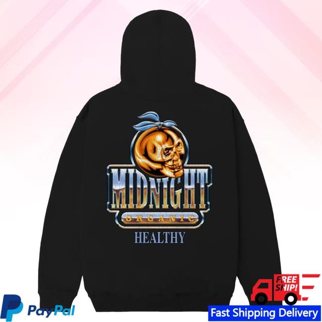 Midnight Organic Merch Chrome Badge Ls Tee